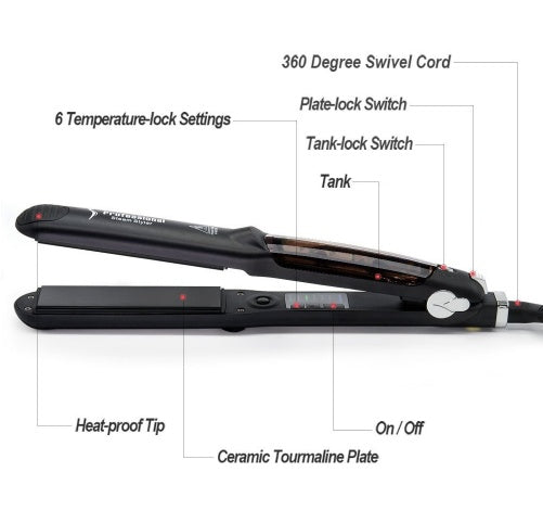 Steam Flat Iron Hair Straightener